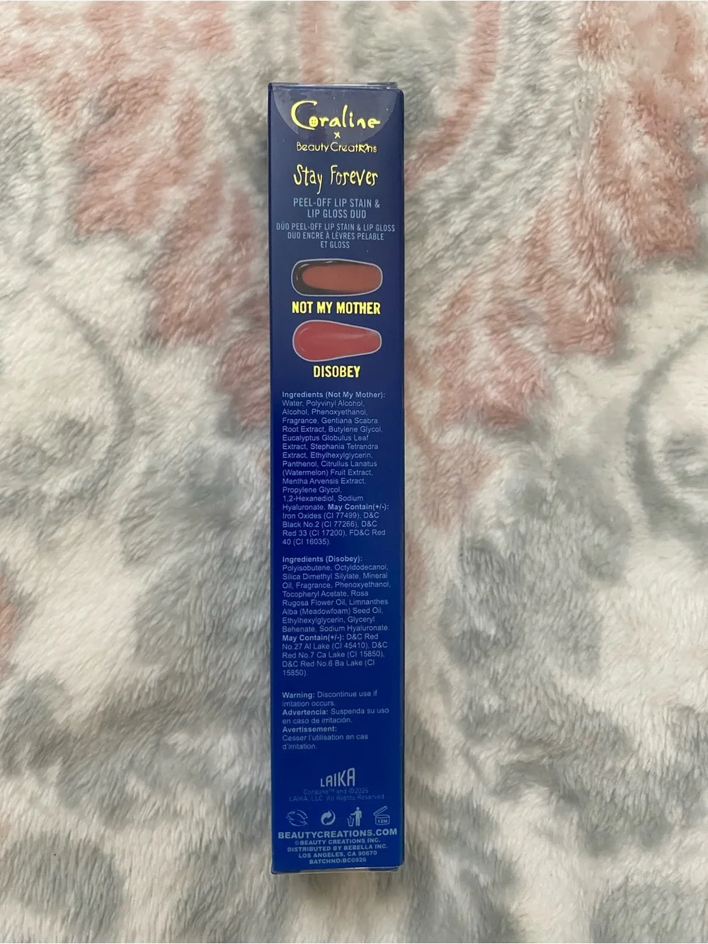 Coraline Stay Forever Peel-Off Lip Stain & Lip Gloss Duo